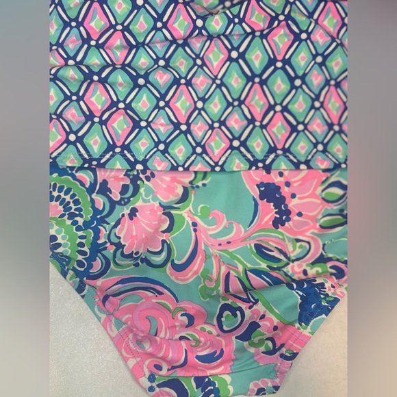 Lilly Pulitzer Tankini Two-piece Floral Swimsuit Sz 6 - Picture 5 of 7